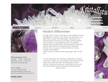 Tablet Screenshot of kristallstube-tepper.de